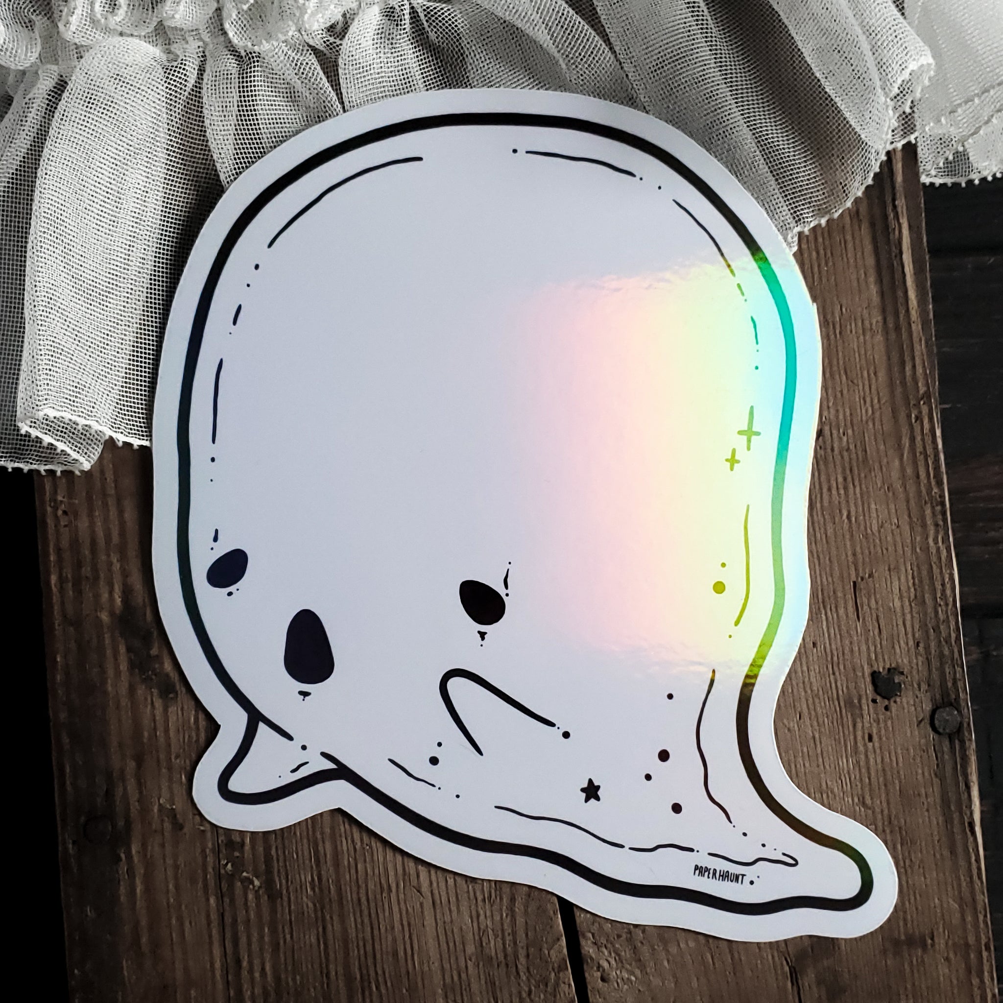 Dry Erase Ghost Holo Magnet