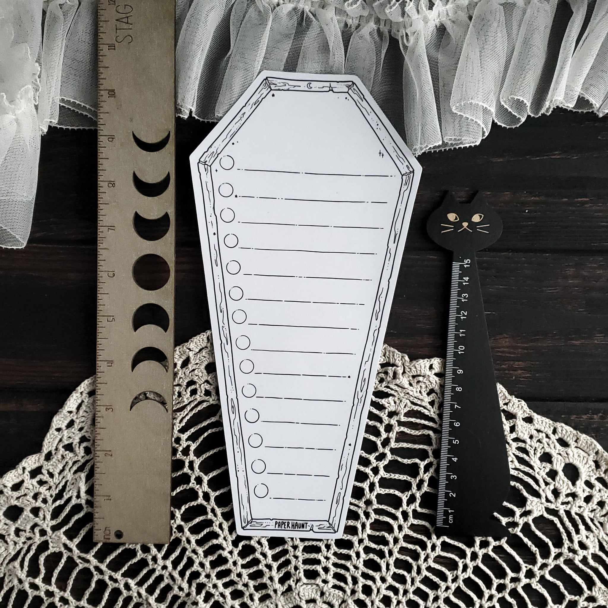Dry Erase Coffin Checklist Magnet