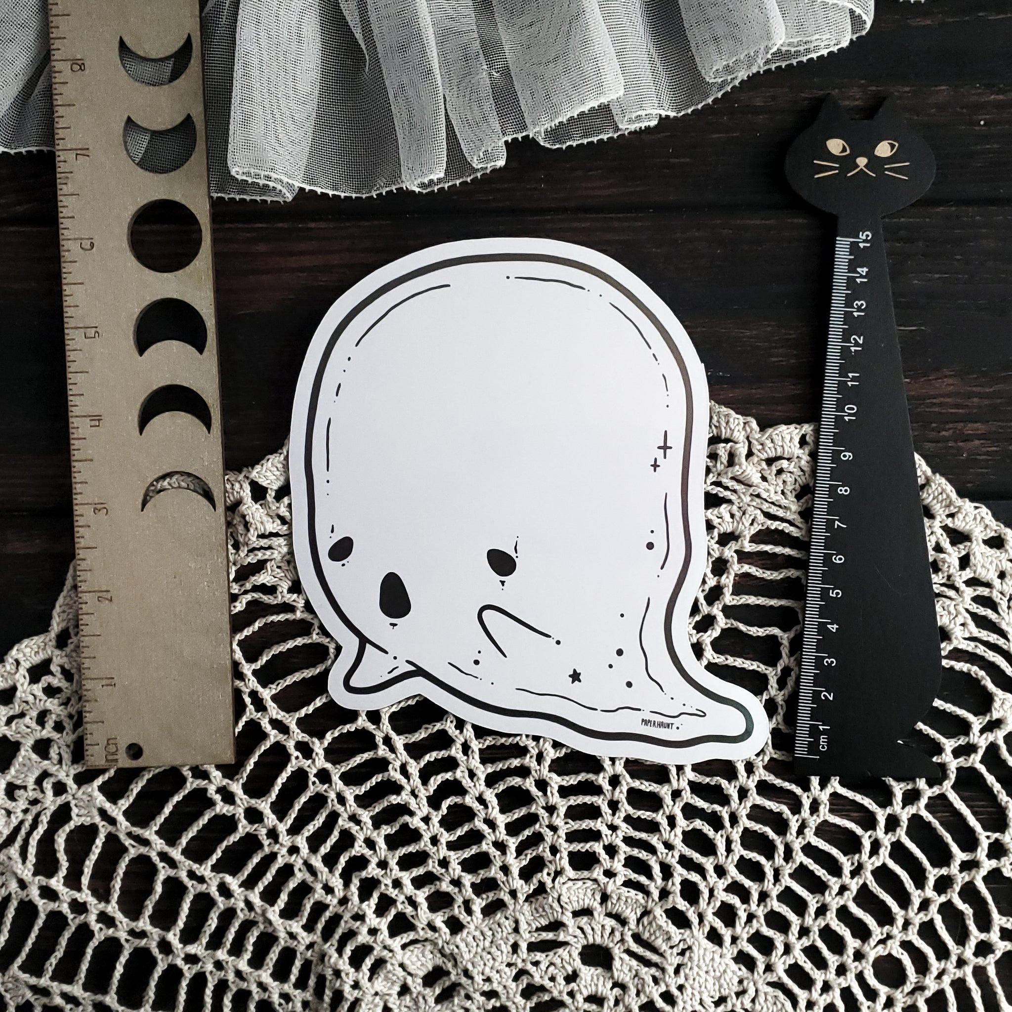Dry Erase Ghost Holo Magnet