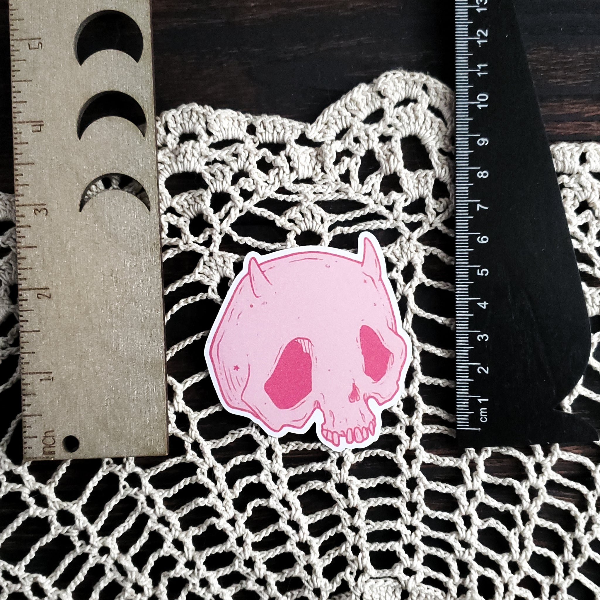 Pastel Devil Skull Magnets