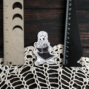 The Reader Skeleton Magnet