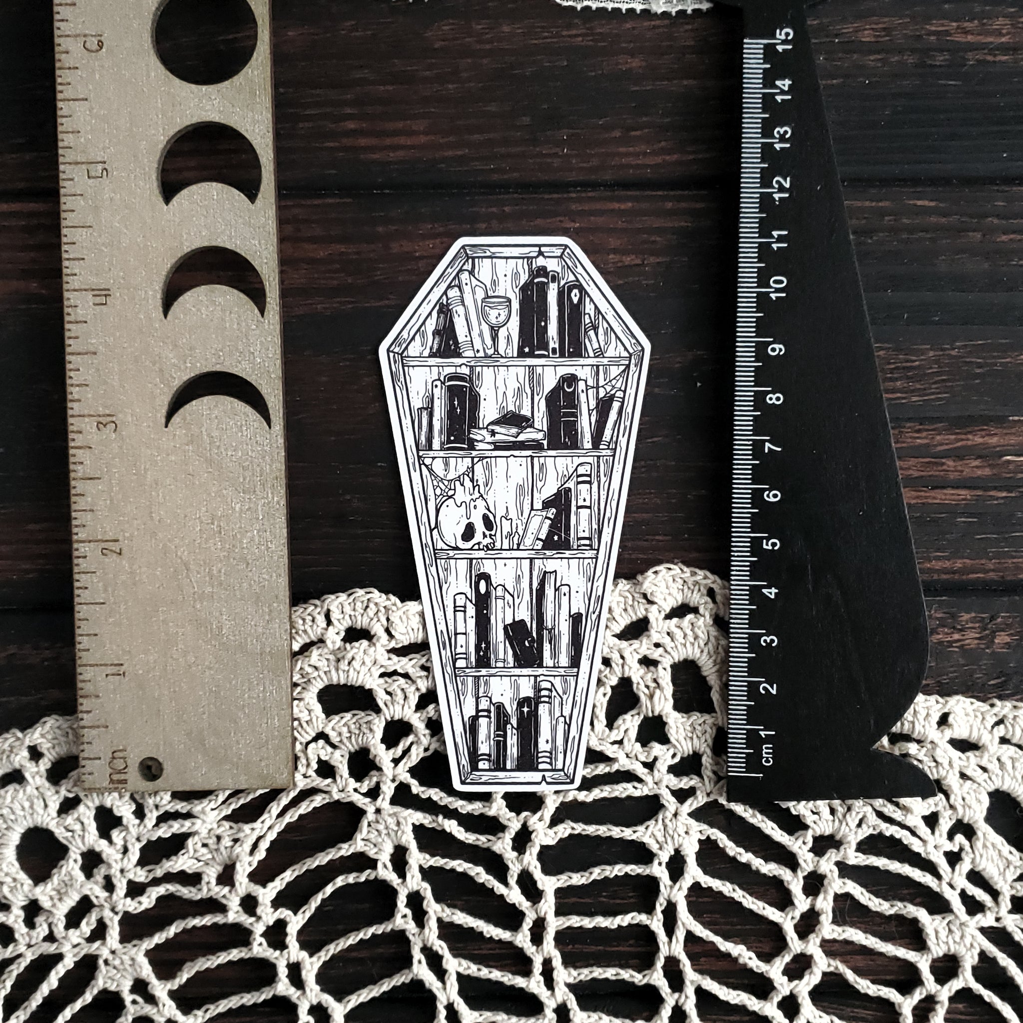 Coffin Bookshelf Magnet
