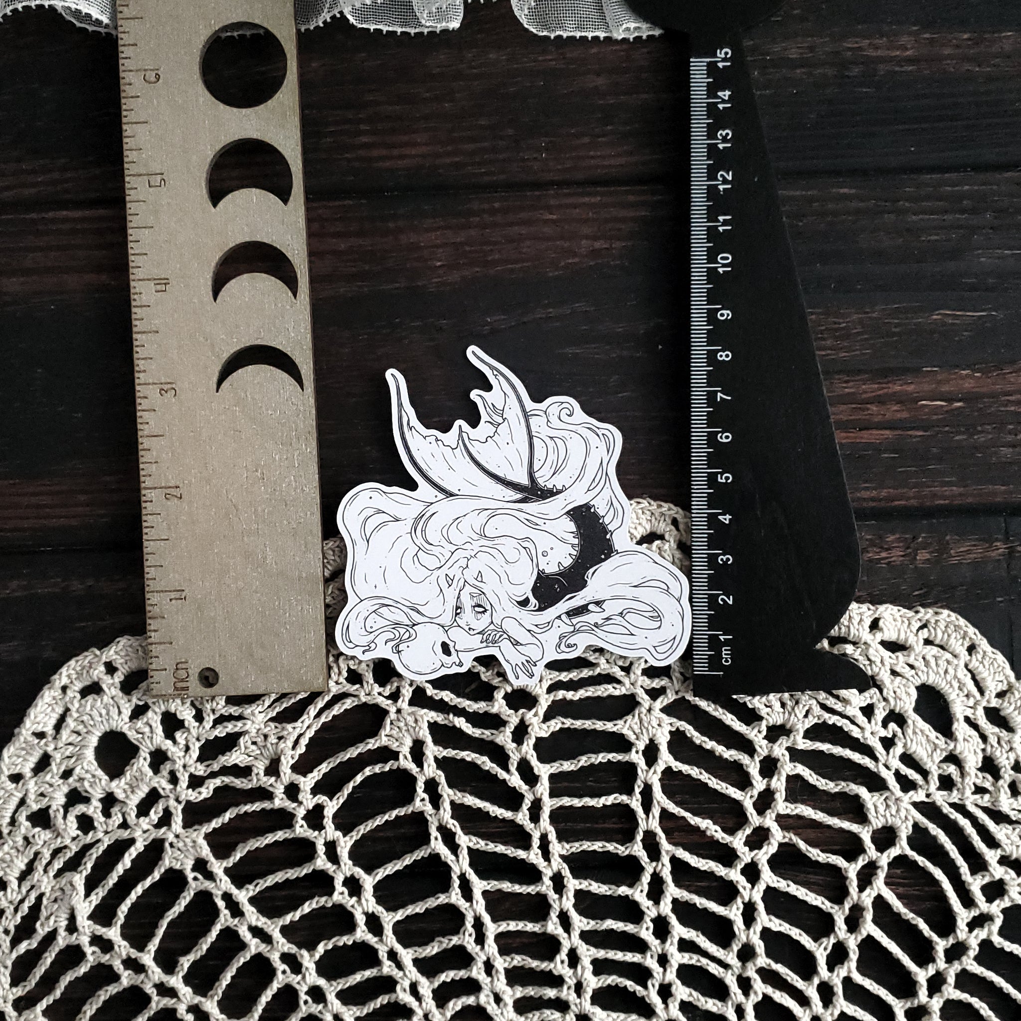 Mermaid Skull Magnet