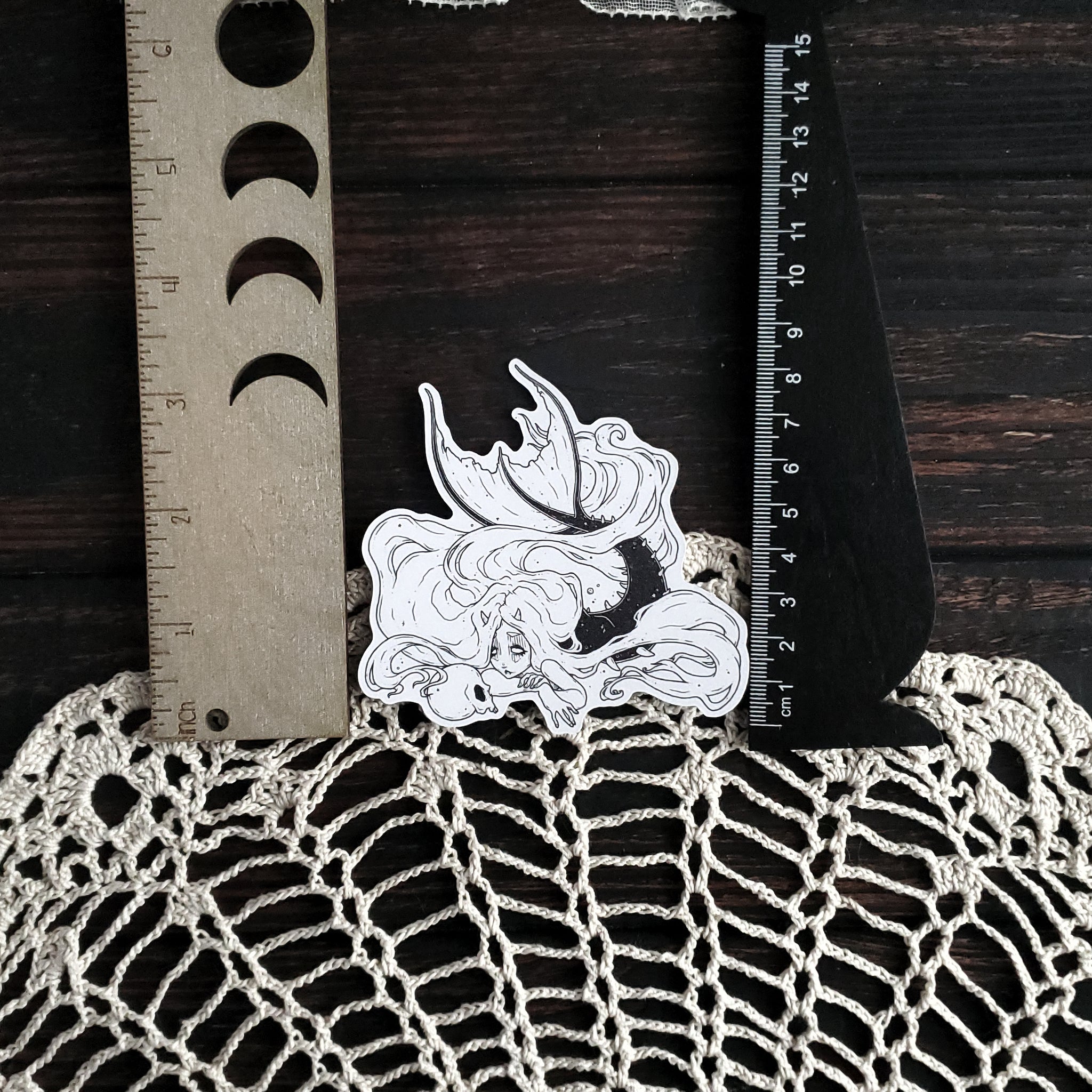 Mermaid Skull Magnet