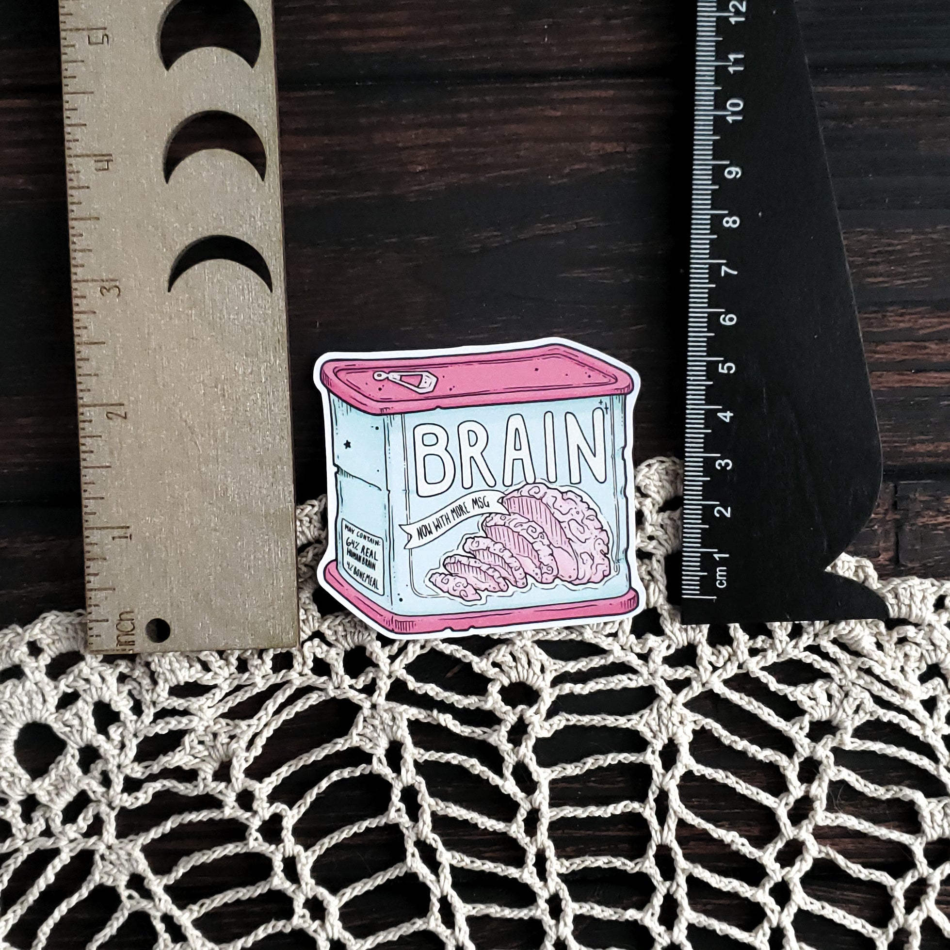 Canned Brains Zombie Magnet