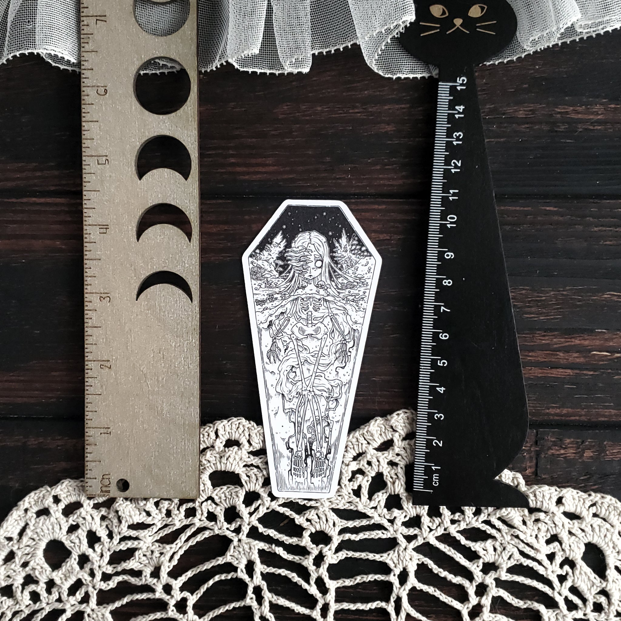 Fertile Soils Mushroom Skeleton Magnet