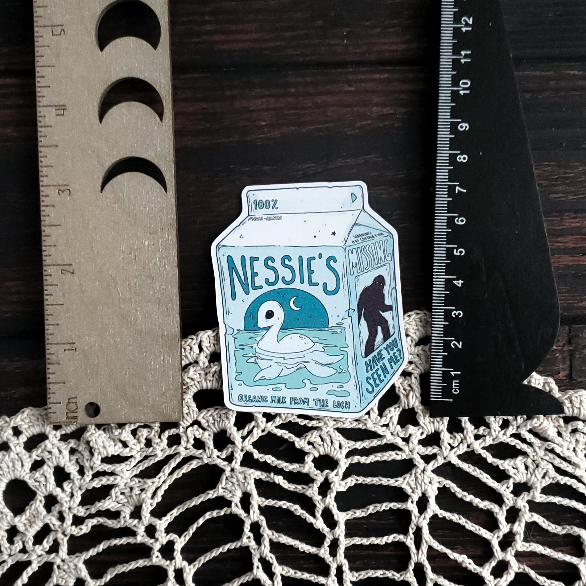 Nessie Milk Carton Magnet