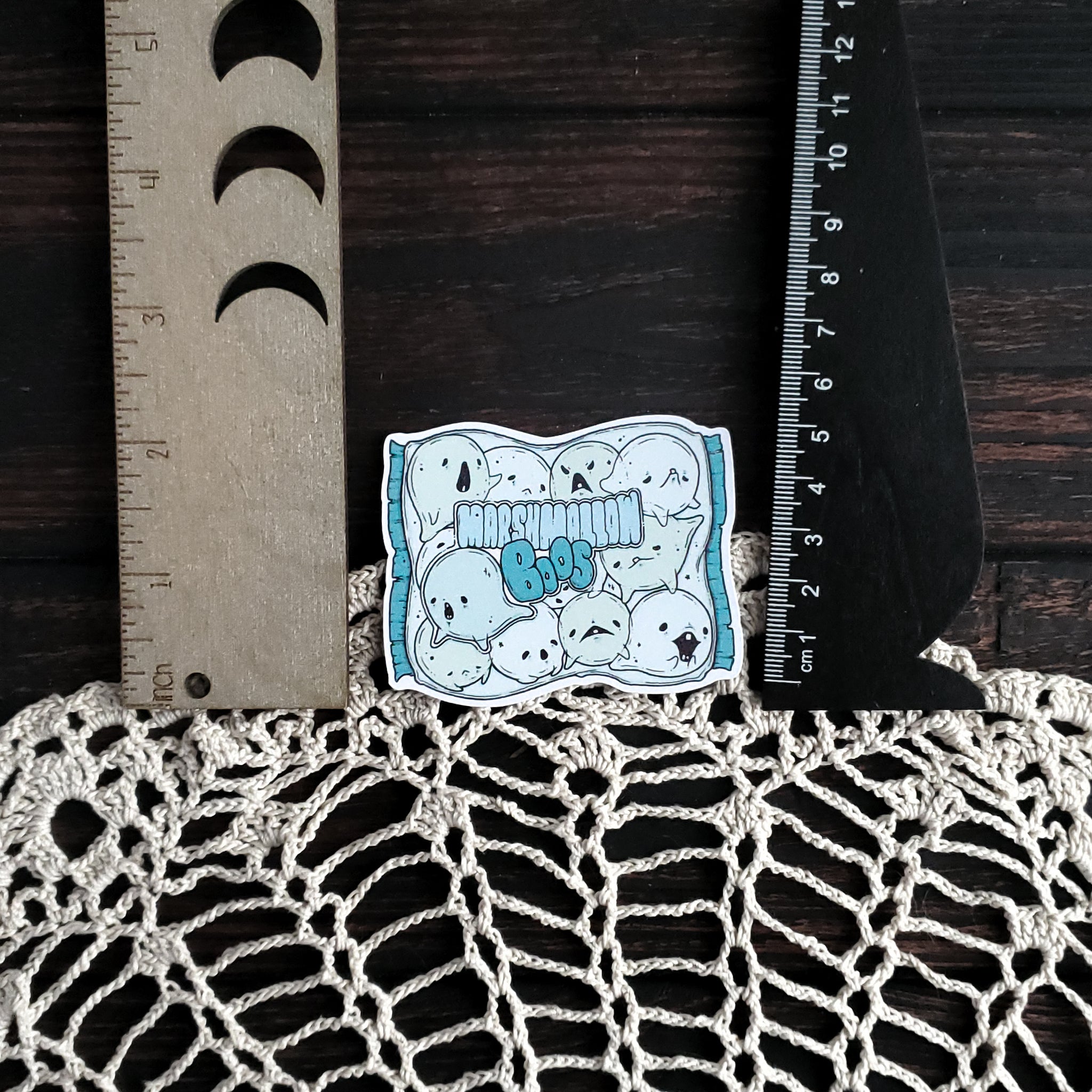 Marshmallow Boos Ghost Magnet