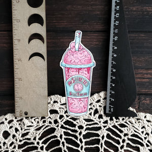 Brain Slushie Zombie Magnet