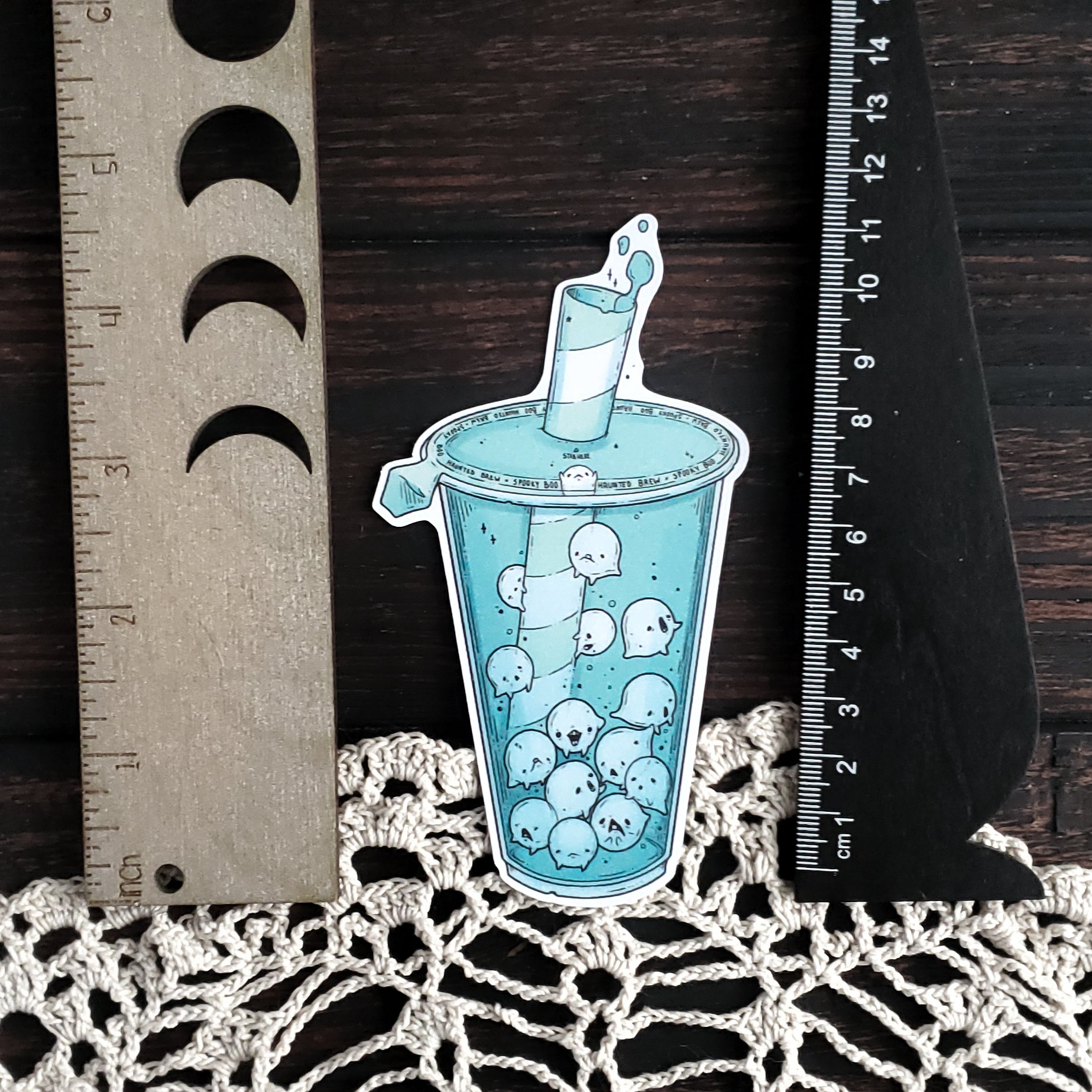 Ghost Boba Magnet