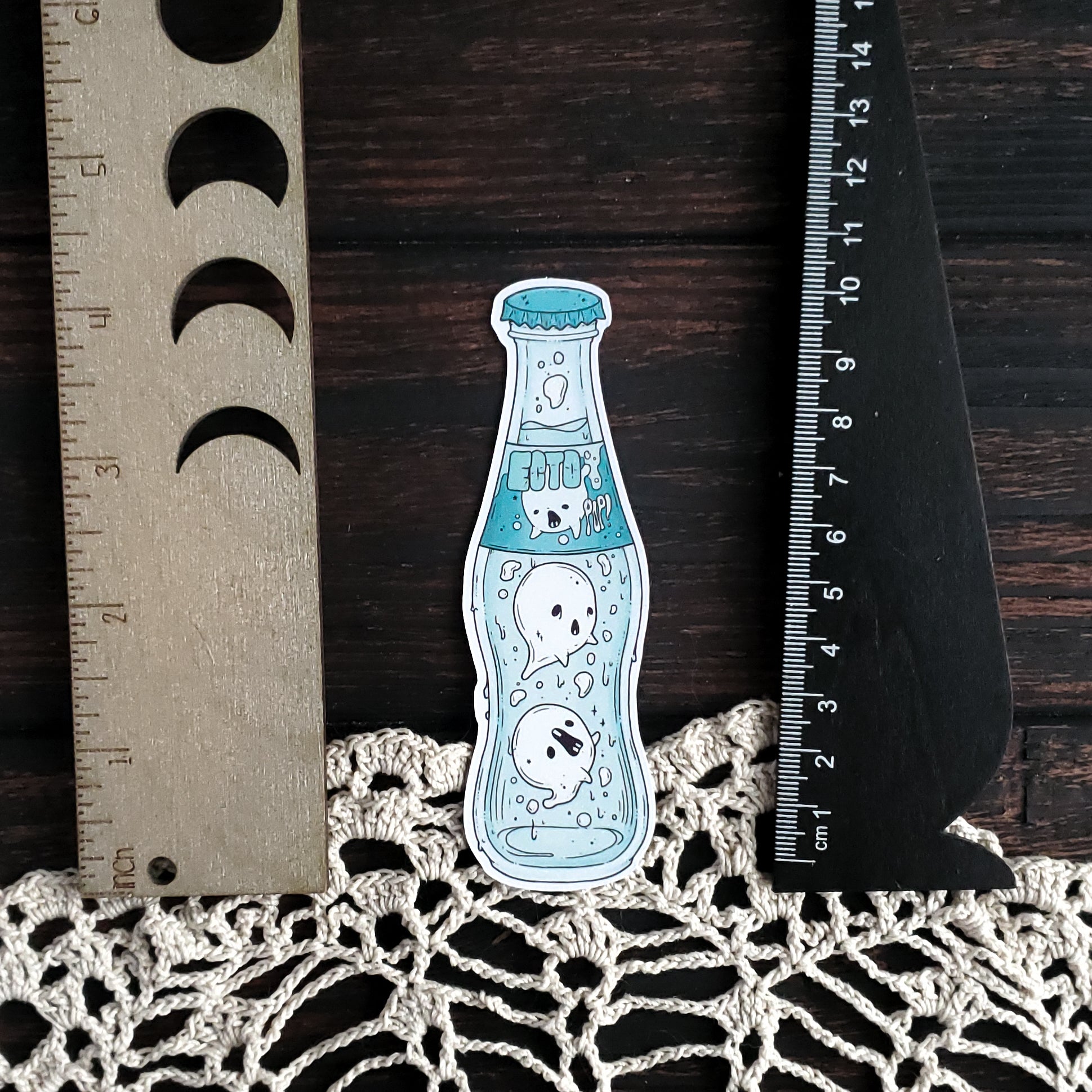 Ecto-pop Ghost Soda Bottle Magnet