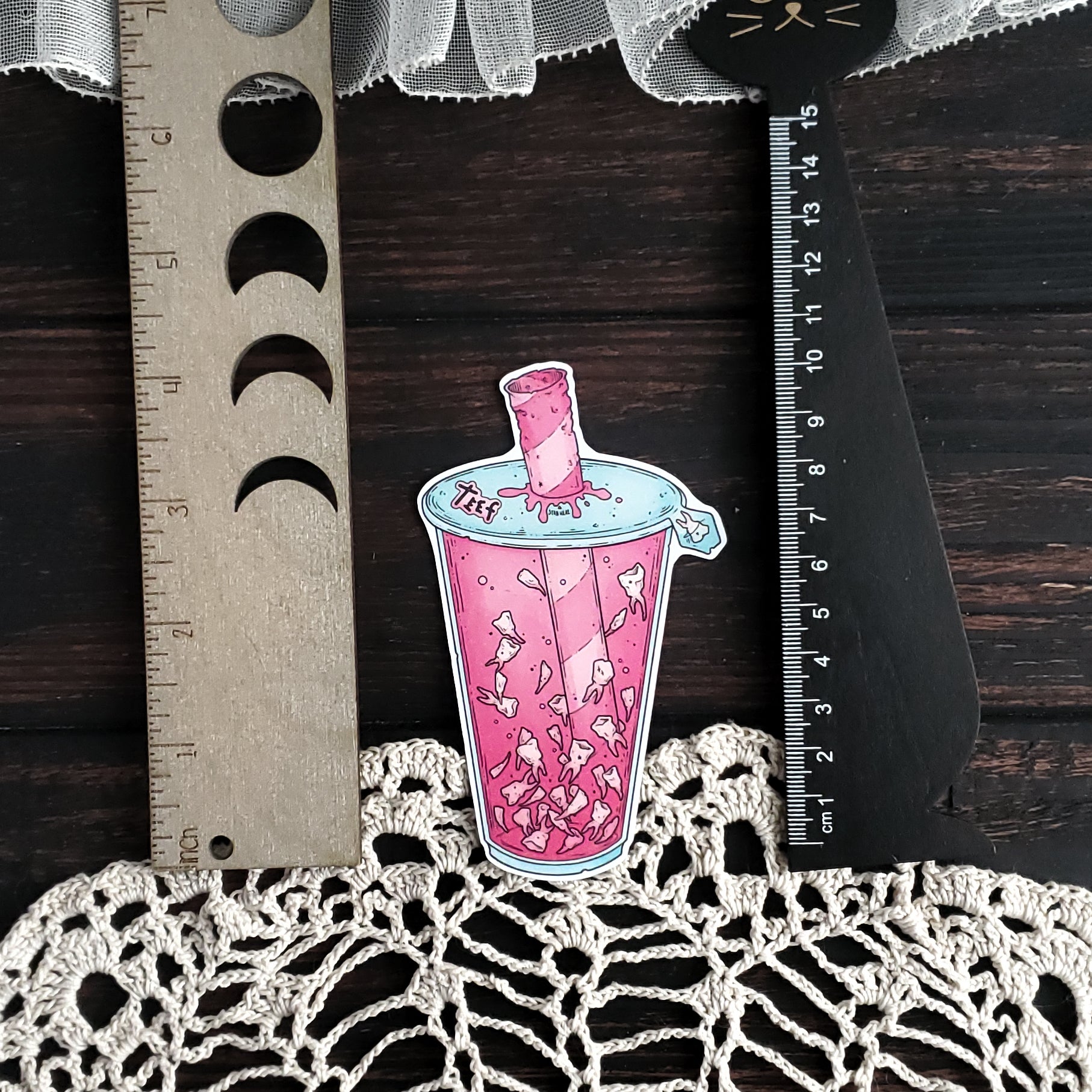 Teeth Boba Zombie Magnet