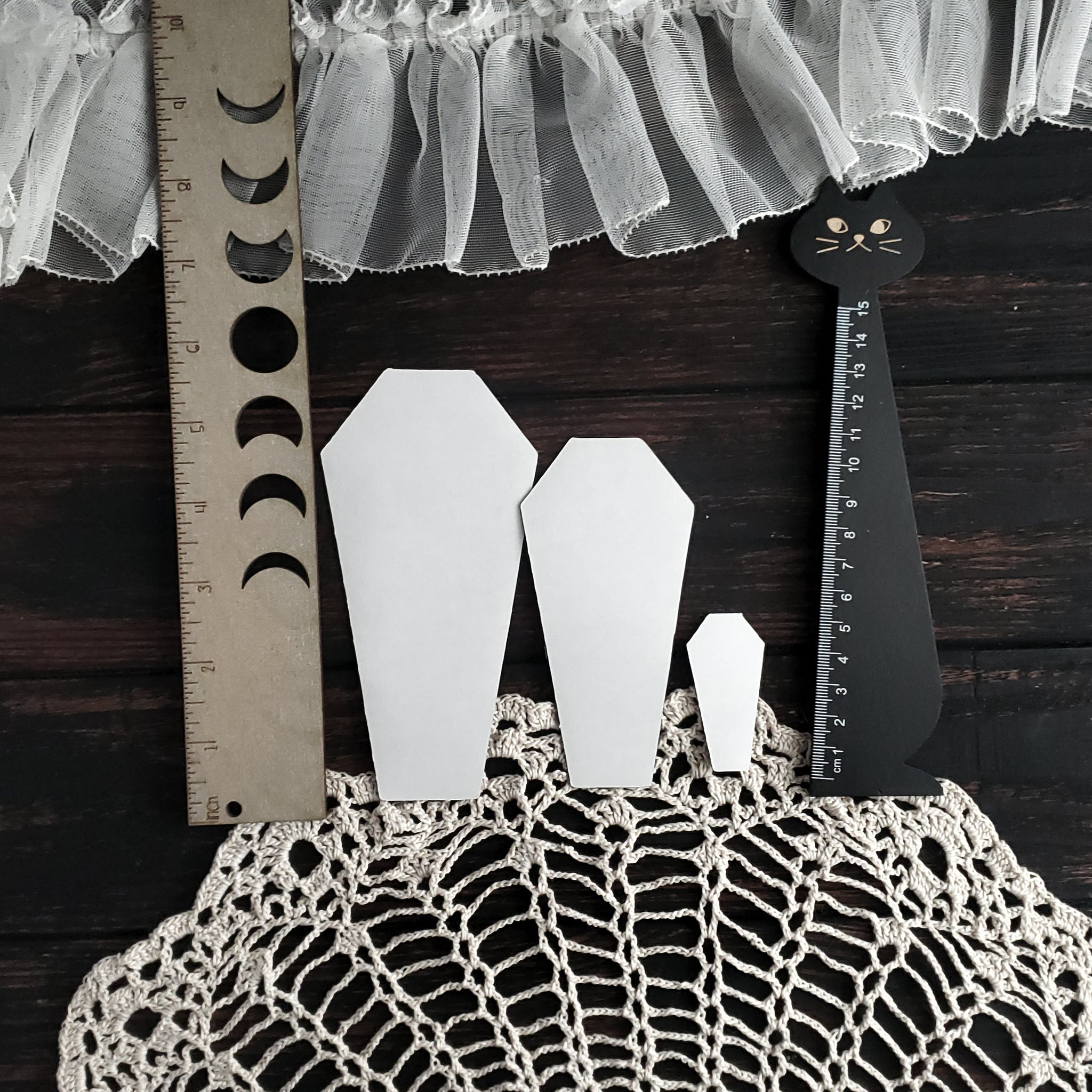 Coffin Shaped Adhesive Magnet- Addon