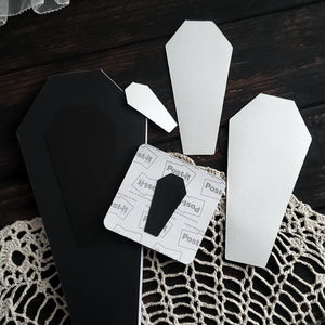 Coffin Shaped Adhesive Magnet- Addon