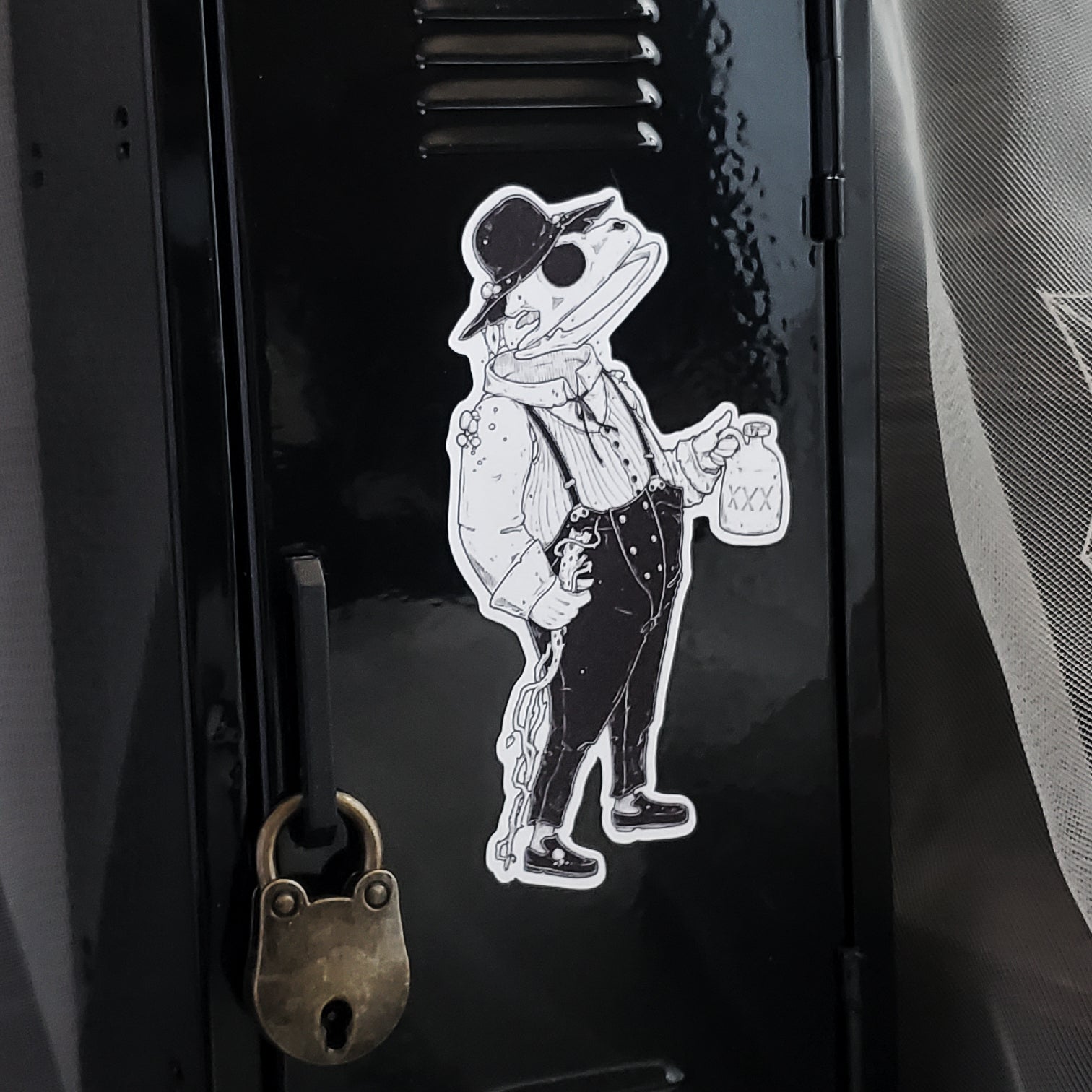 The frog Hillbilly Magnet