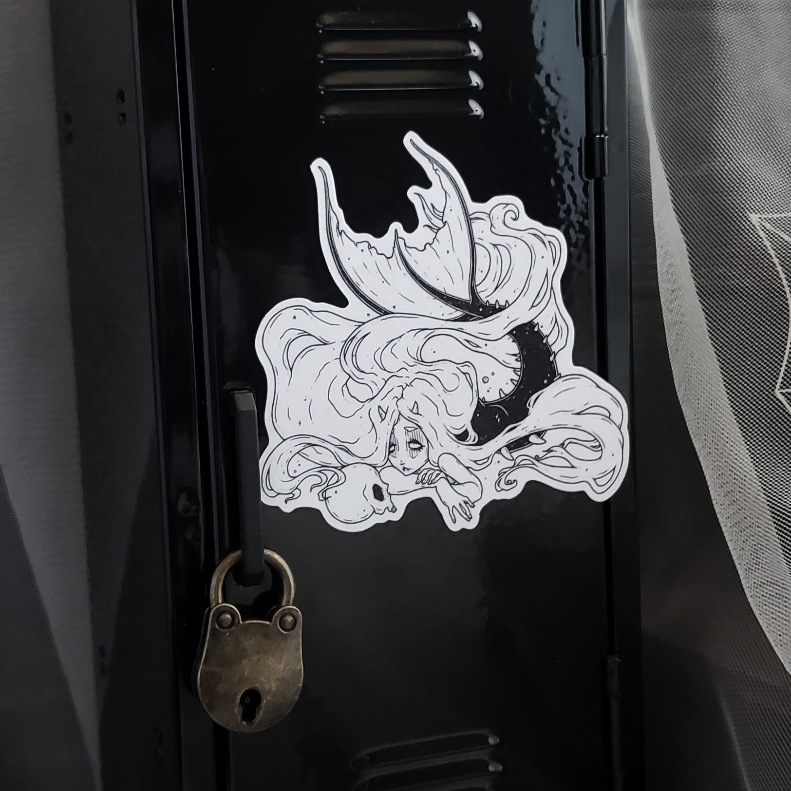 Mermaid Skull Magnet