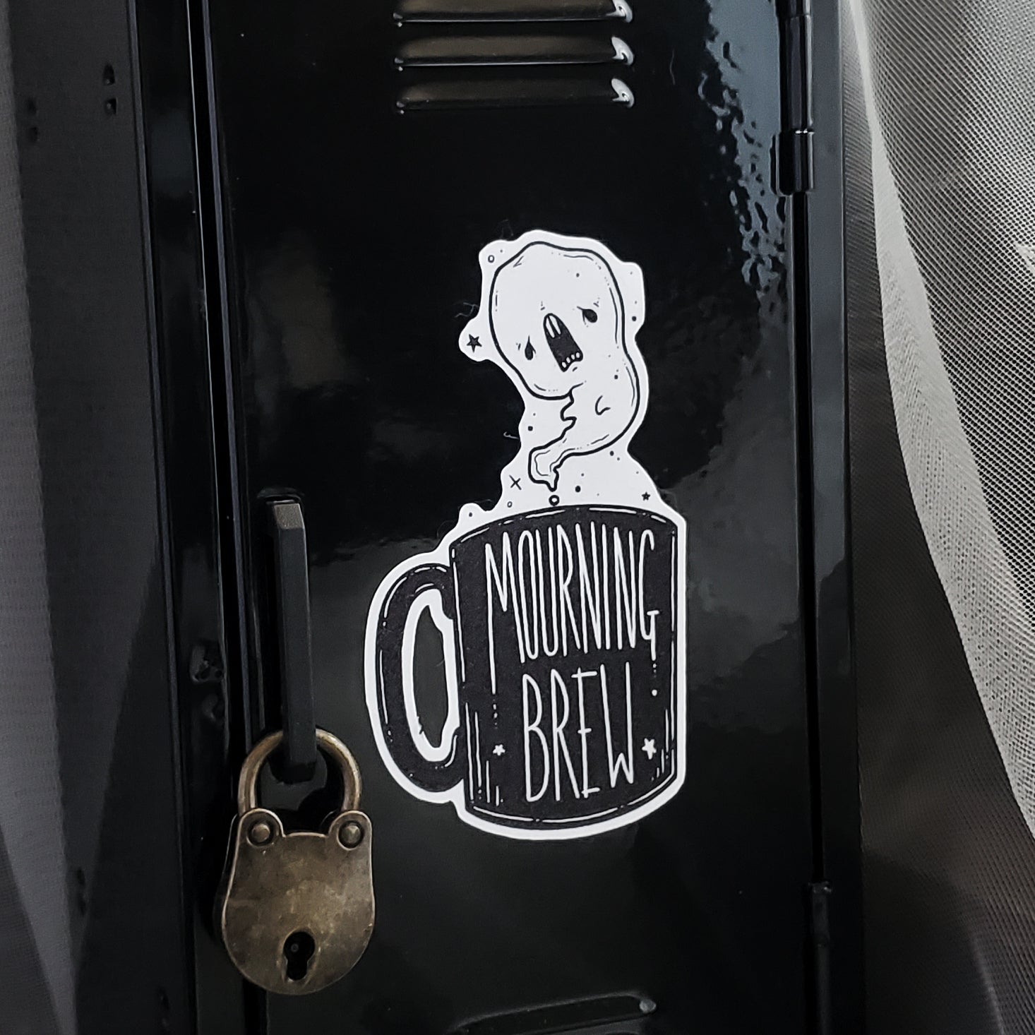 Mourning Brew Coffee Ghost Magnet