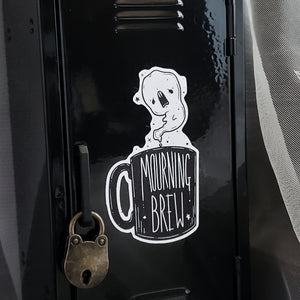Mourning Brew Coffee Ghost Magnet