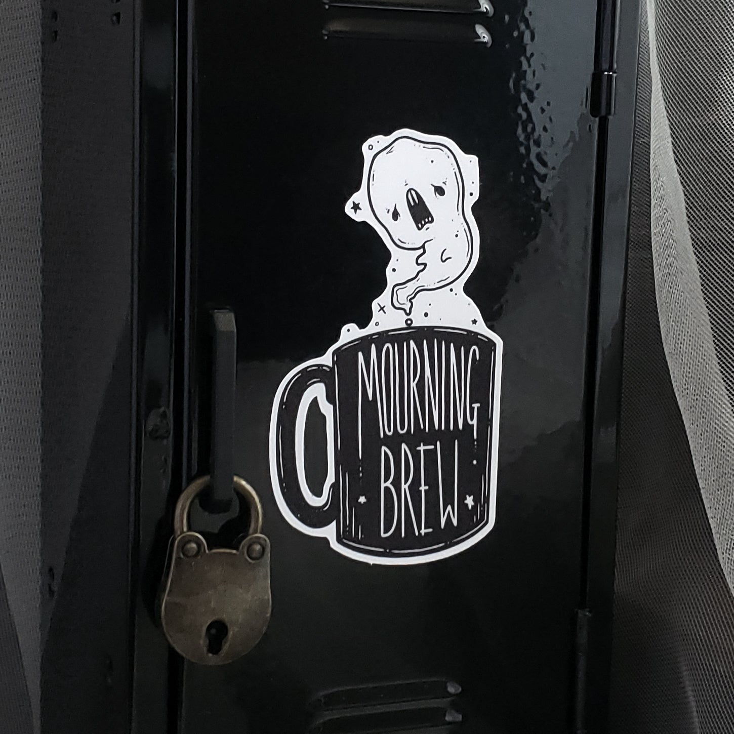 Mourning Brew Coffee Ghost Magnet