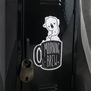 Mourning Brew Coffee Ghost Magnet