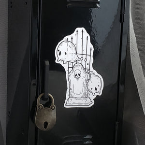 Gravestone Ghost Magnet