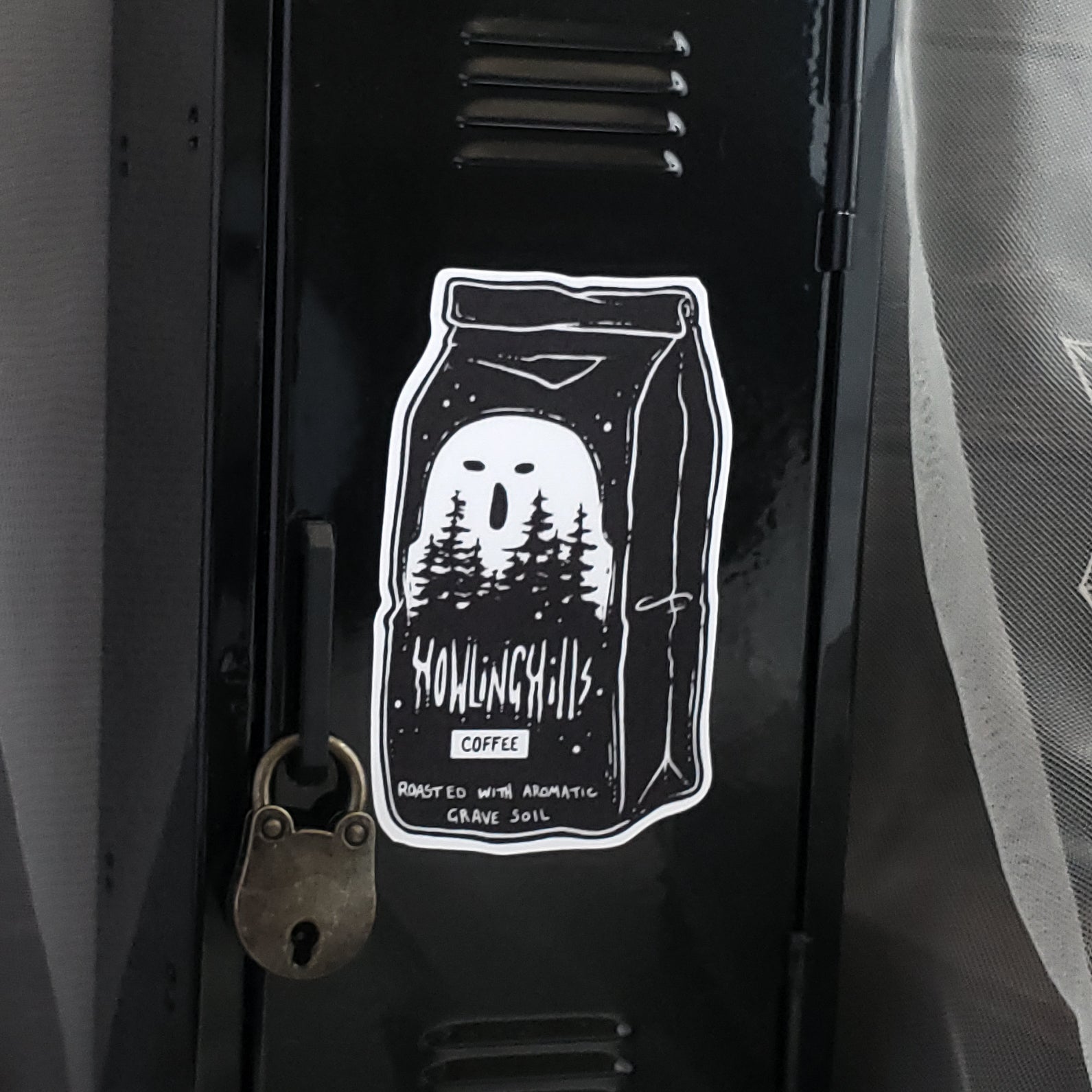Haunted Coffee Bag Magnet