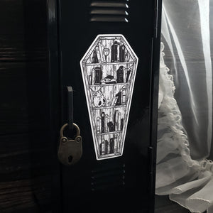 Coffin Bookshelf Magnet
