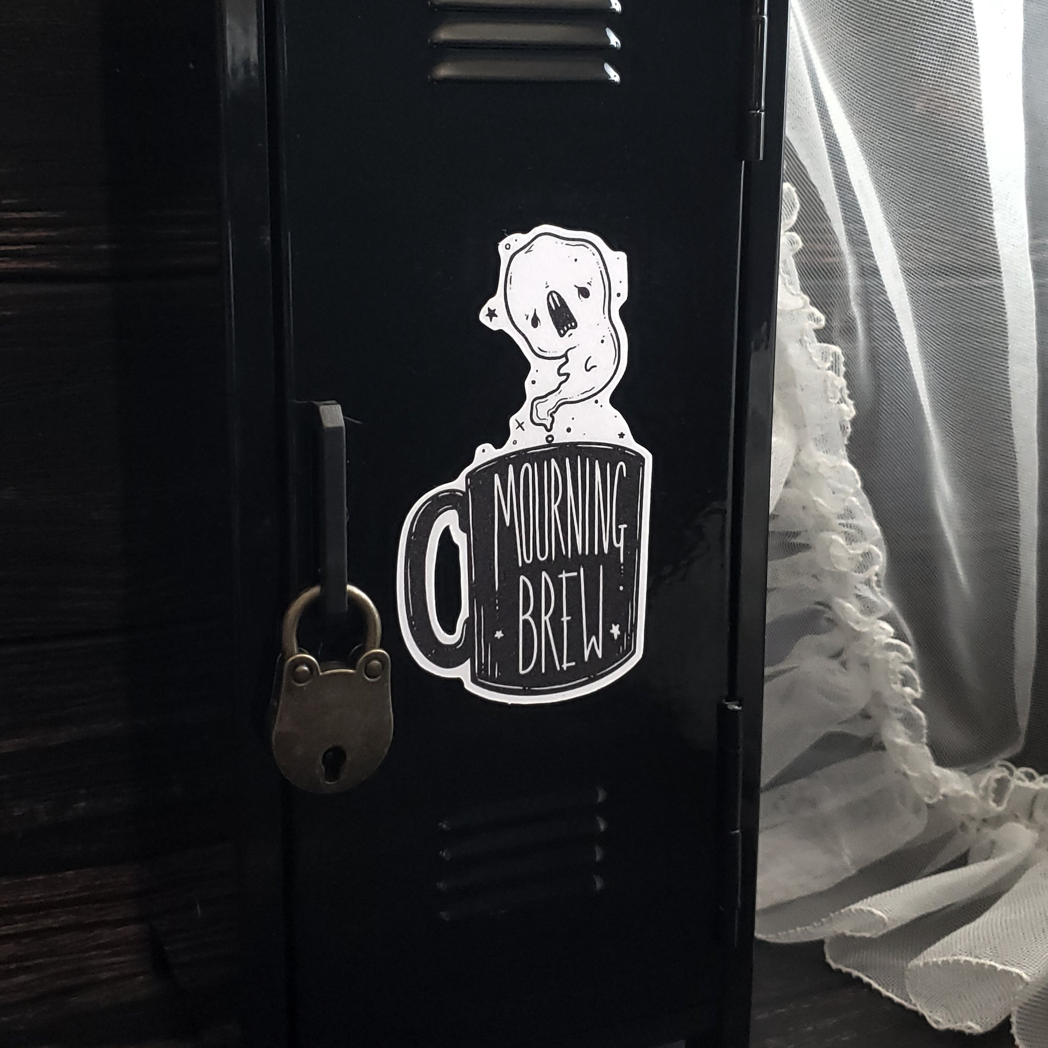 Mourning Brew Coffee Ghost Magnet