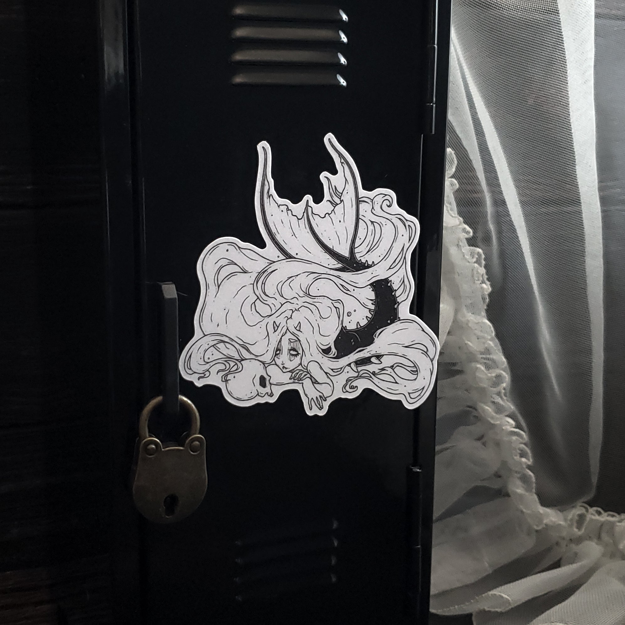 Mermaid Skull Magnet