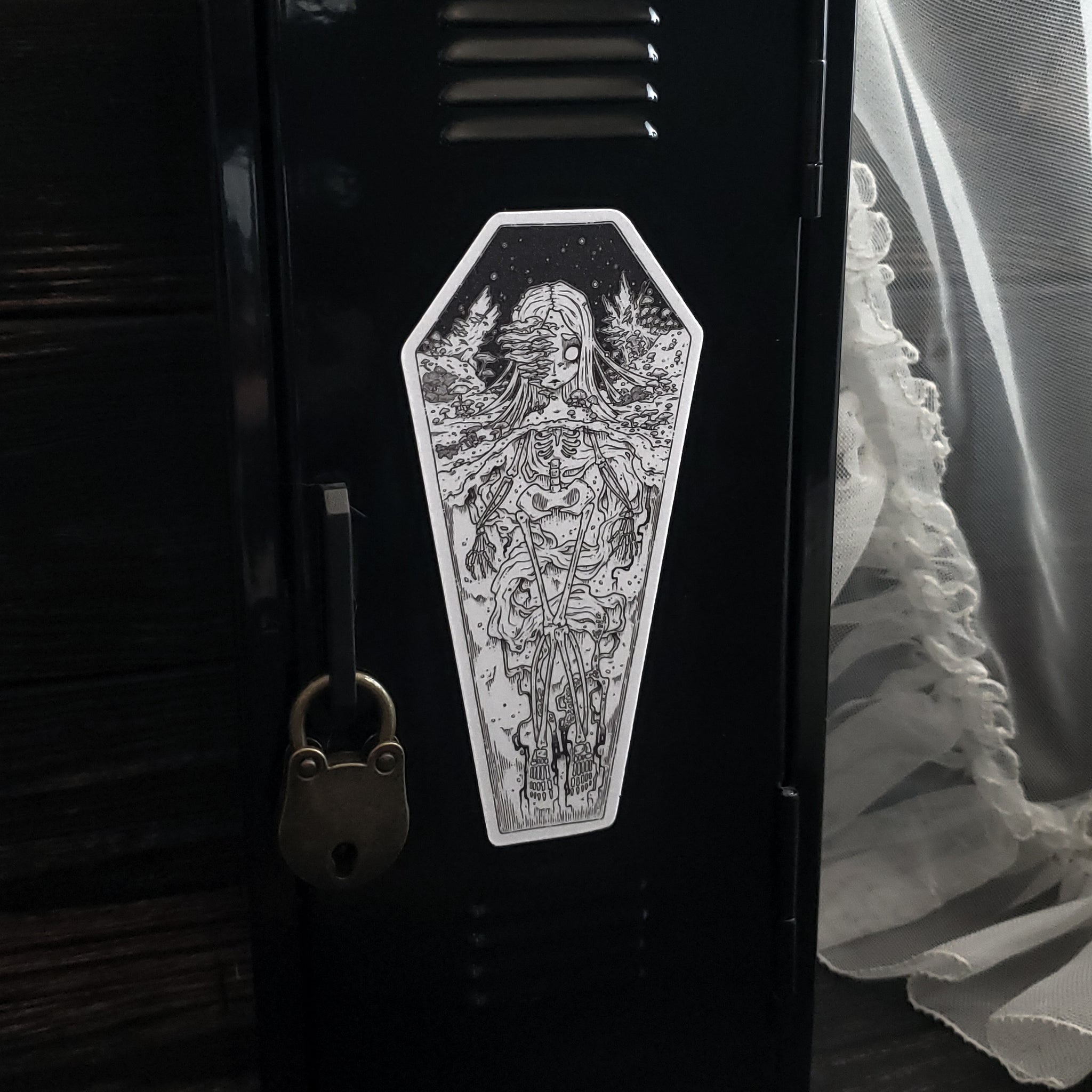 Fertile Soils Mushroom Skeleton Magnet