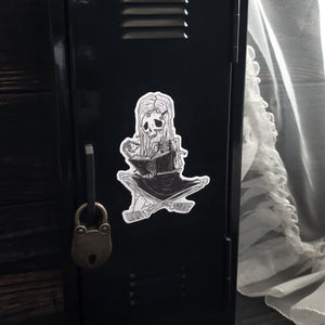 The Reader Skeleton Magnet