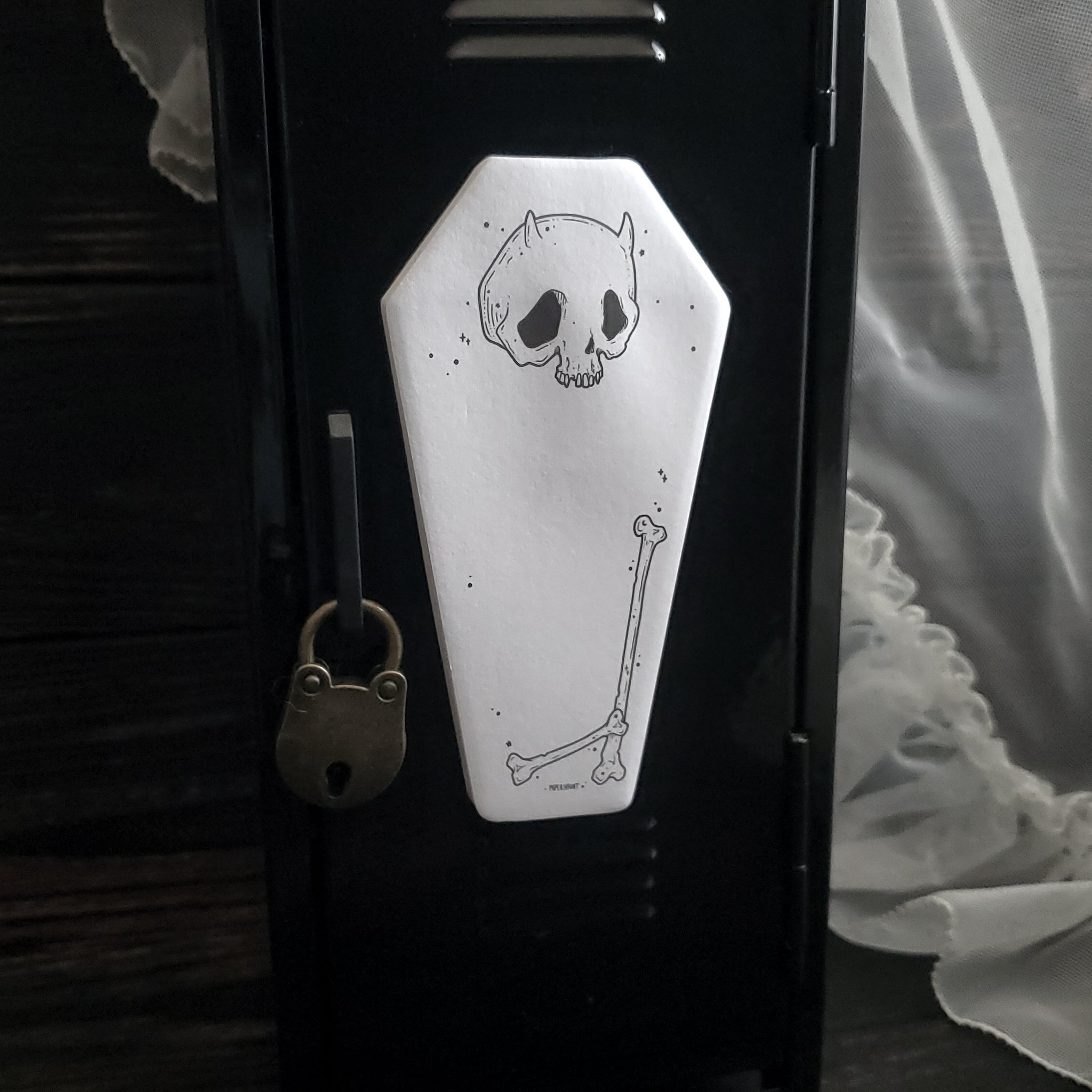 Coffin Shaped Adhesive Magnet- Addon
