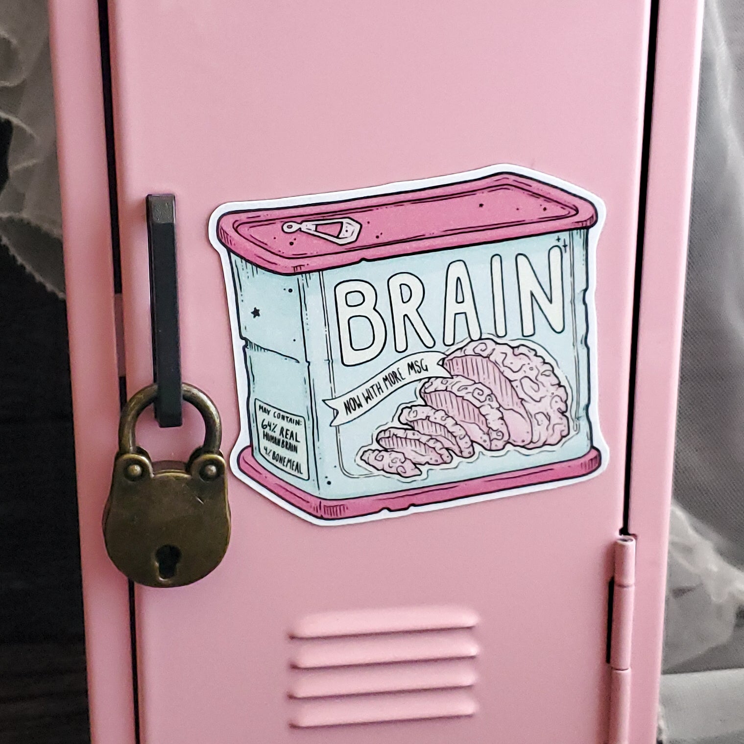 Canned Brains Zombie Magnet