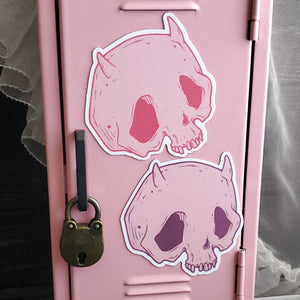 Pastel Devil Skull Magnets