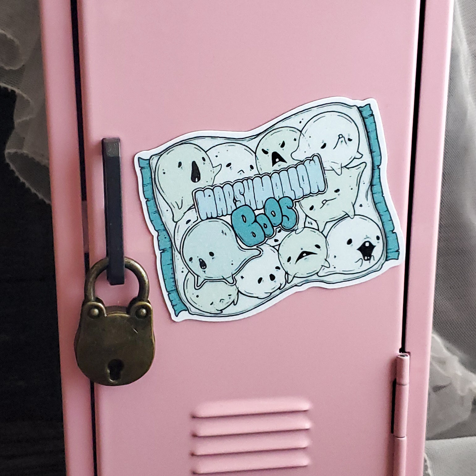 Marshmallow Boos Ghost Magnet