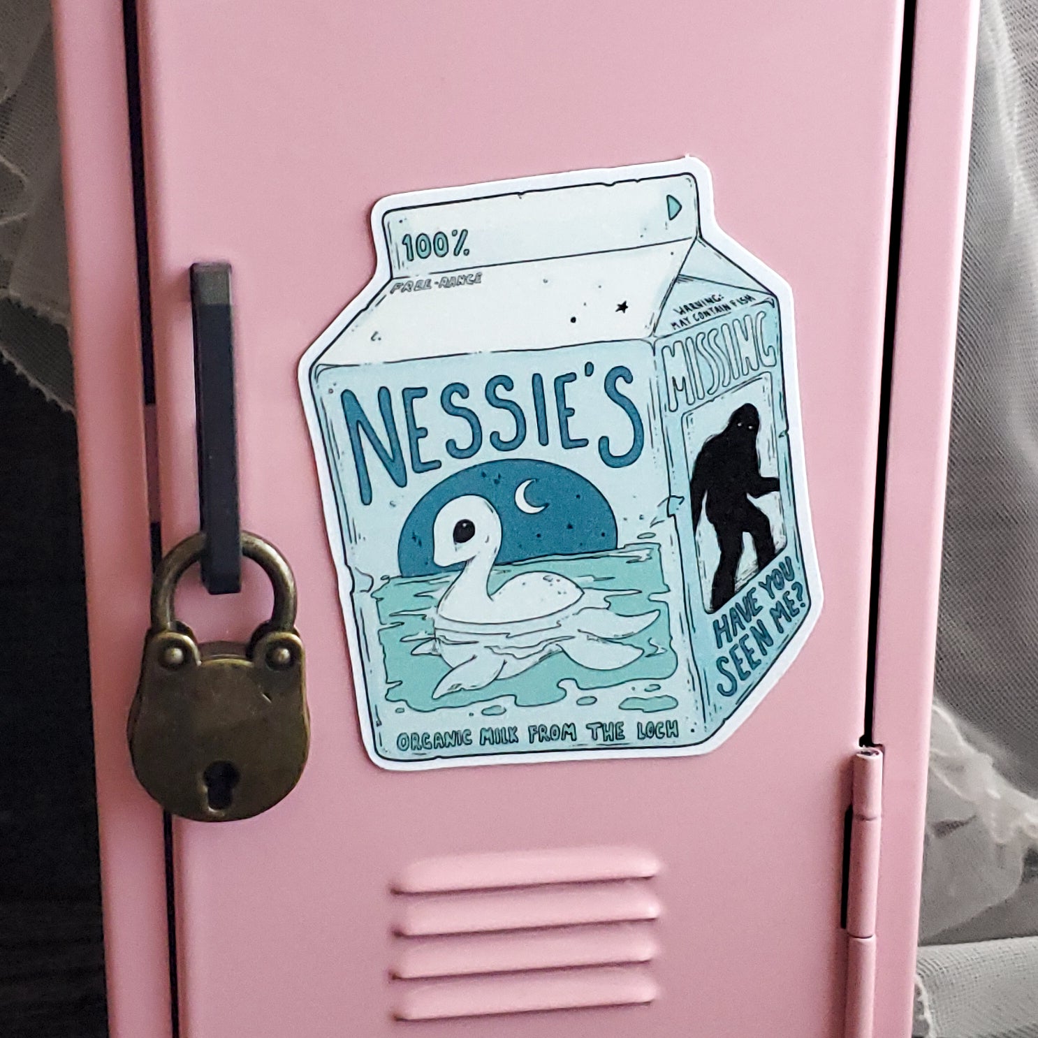 Nessie Milk Carton Magnet