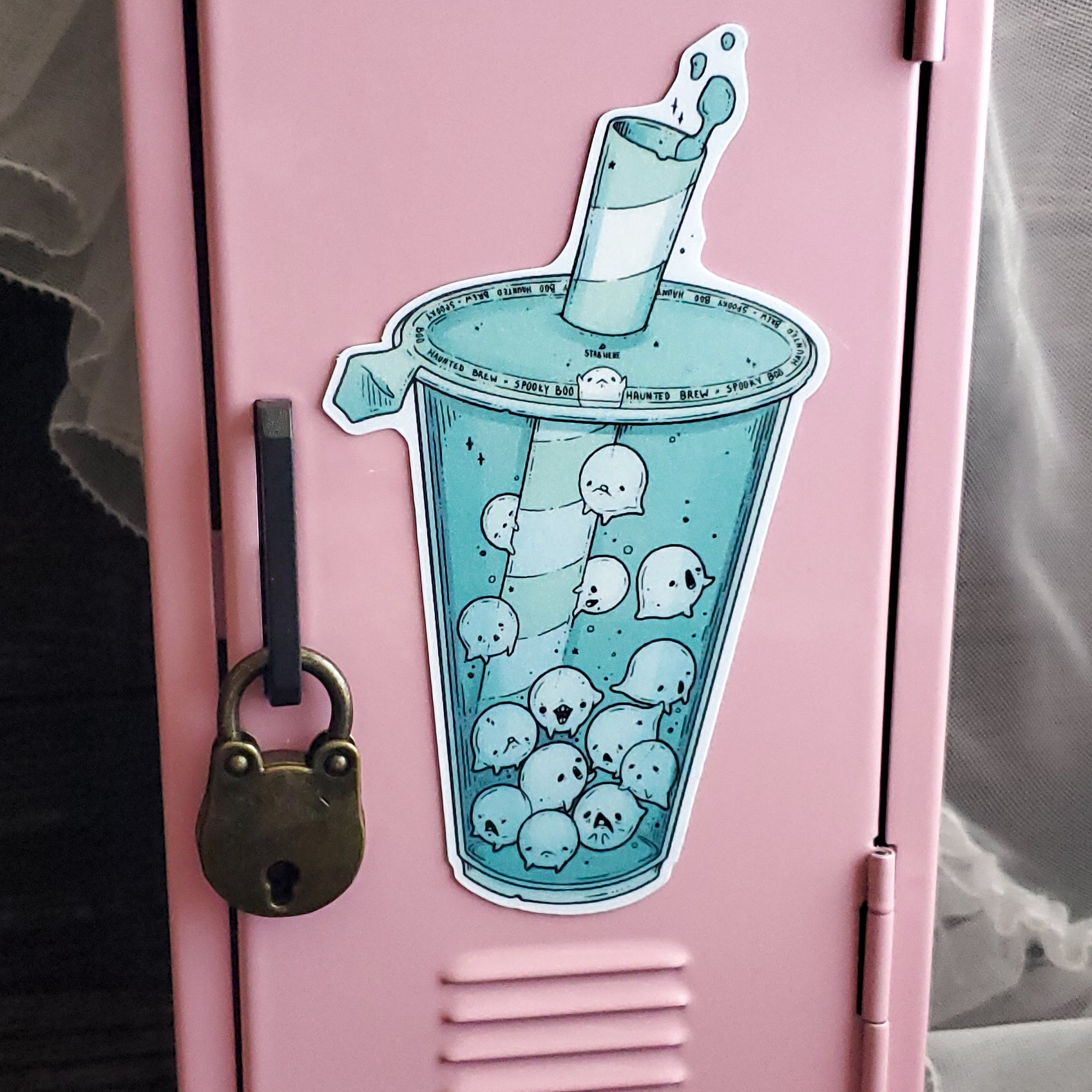 Ghost Boba Magnet
