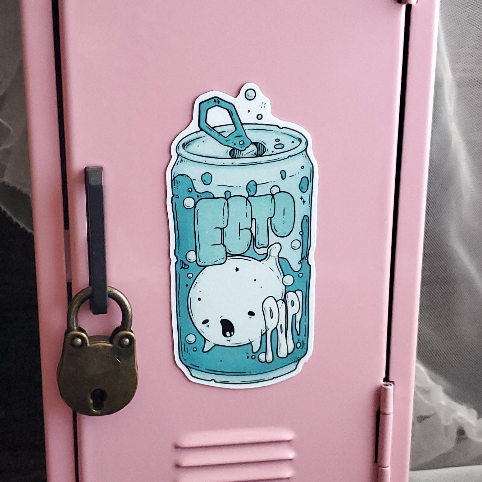 Ecto-pop Ghost Soda Can Magnet