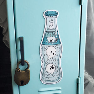 Ecto-pop Ghost Soda Bottle Magnet