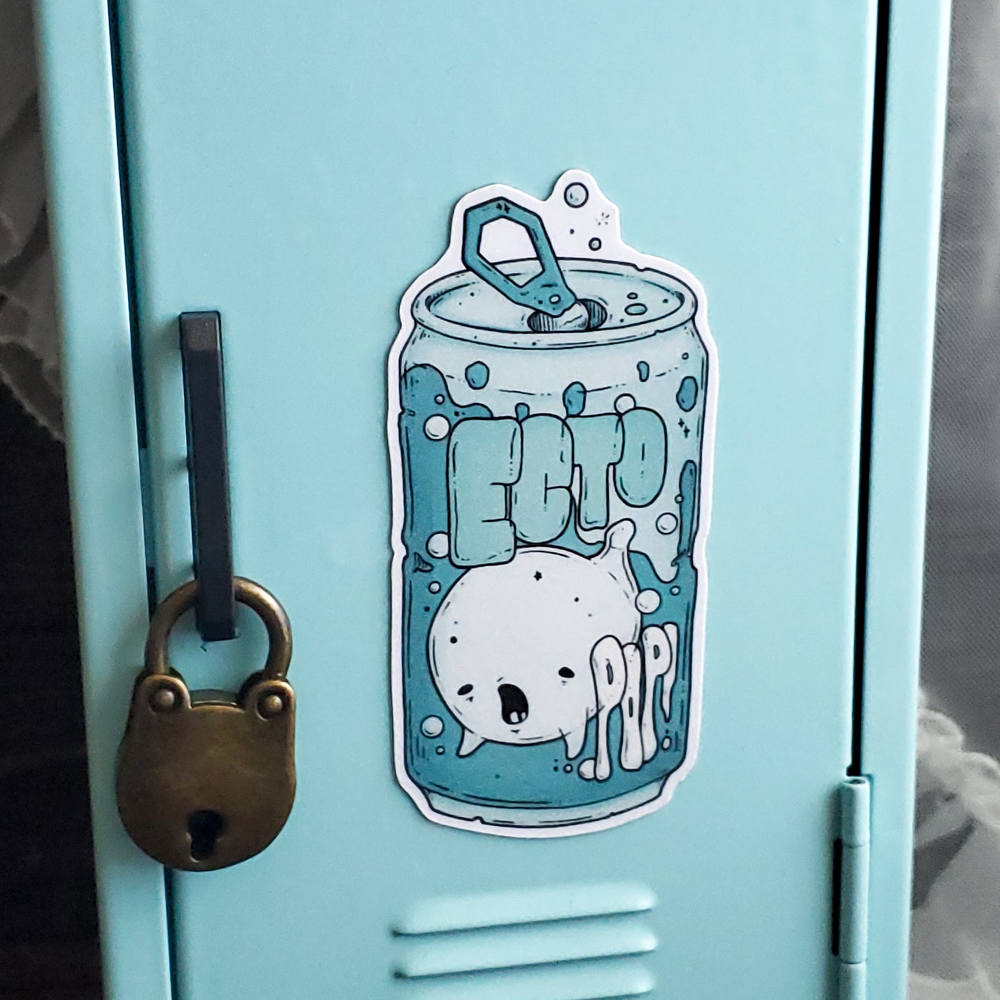 Ecto-pop Ghost Soda Can Magnet