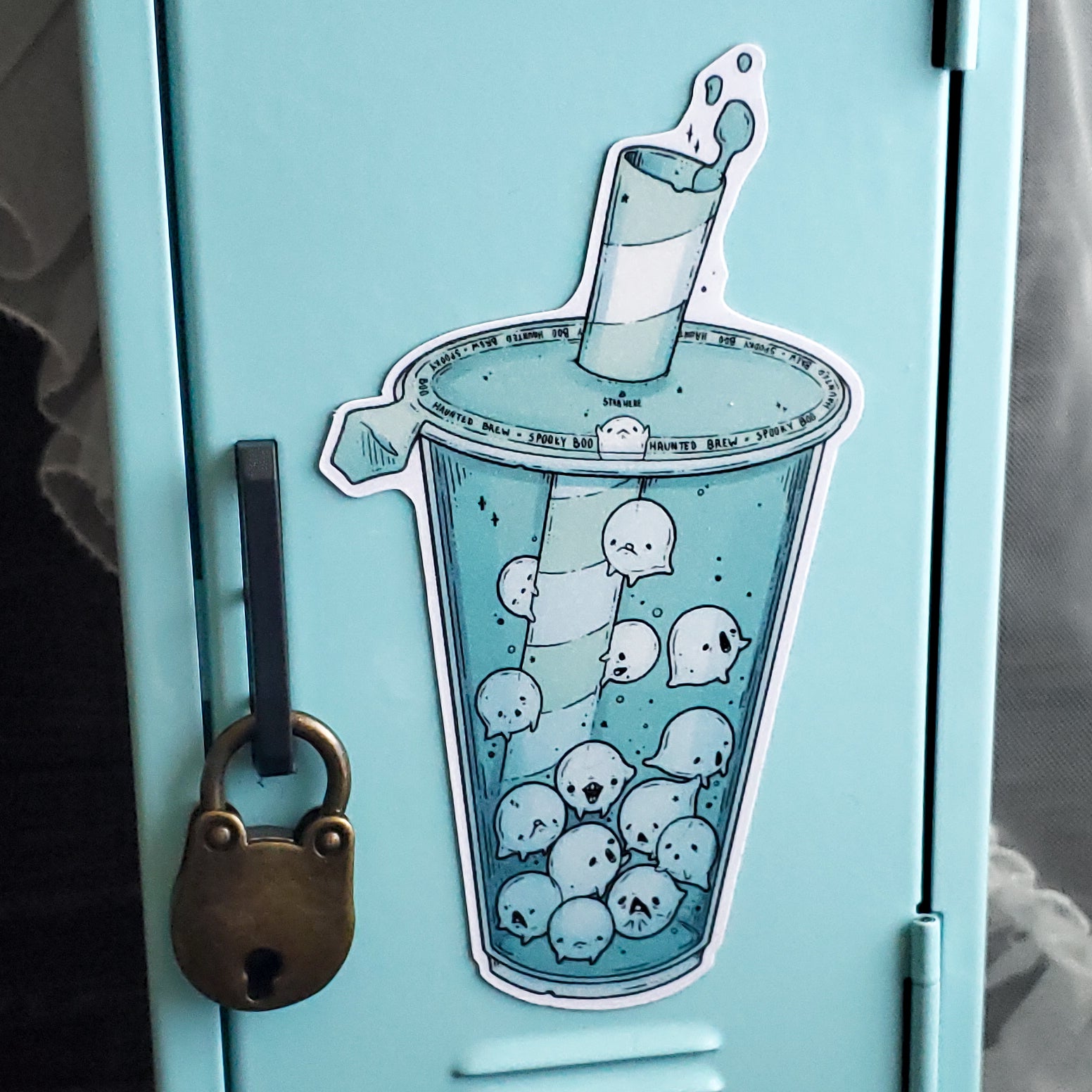 Ghost Boba Magnet