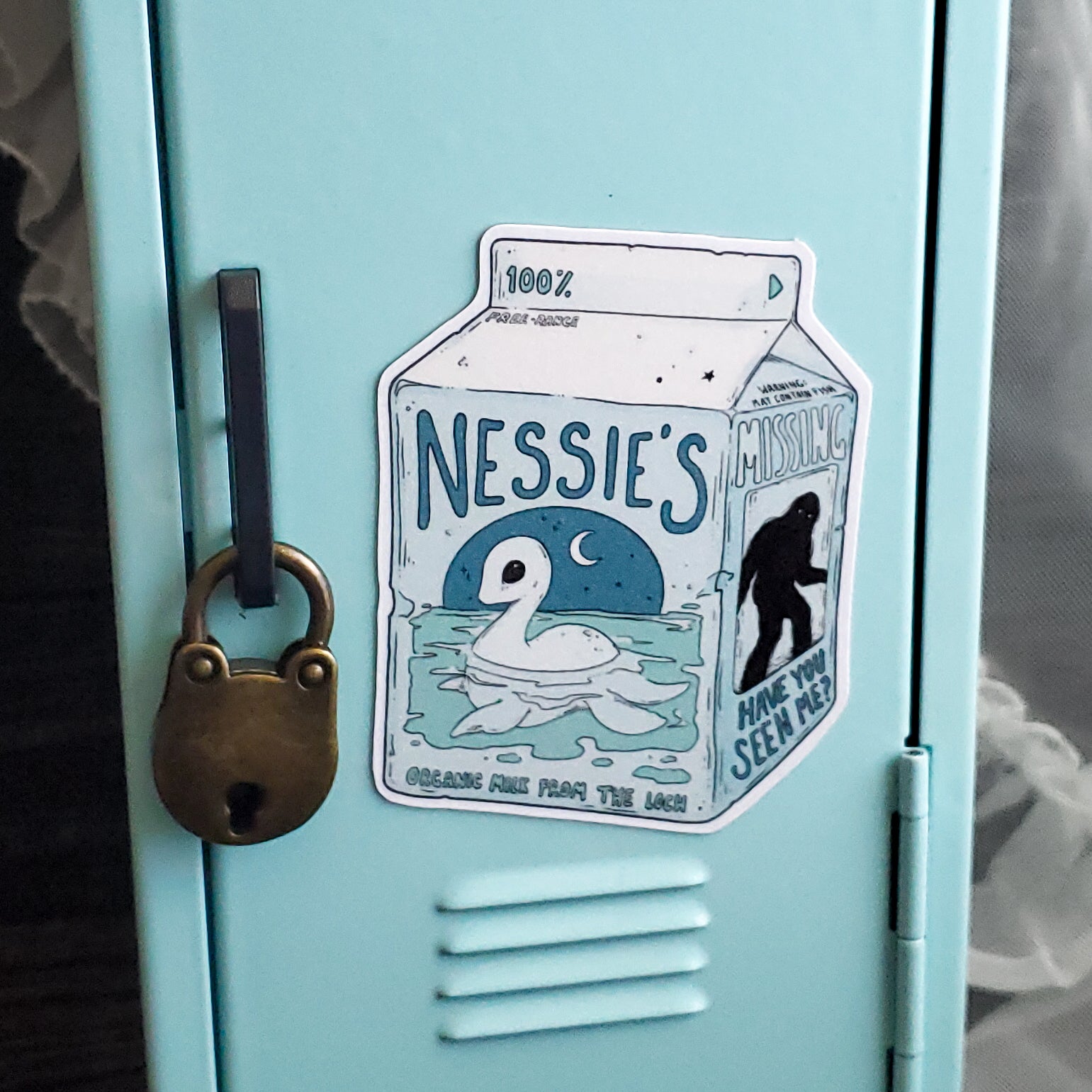 Nessie Milk Carton Magnet