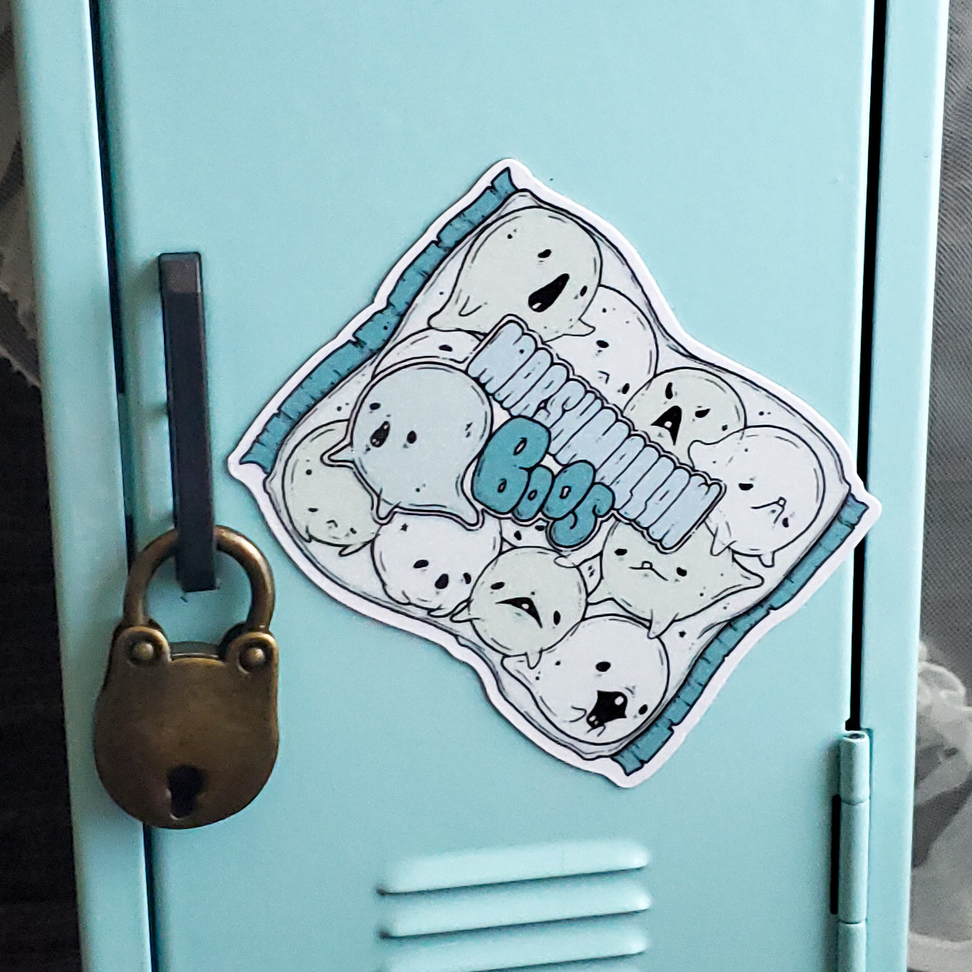 Marshmallow Boos Ghost Magnet