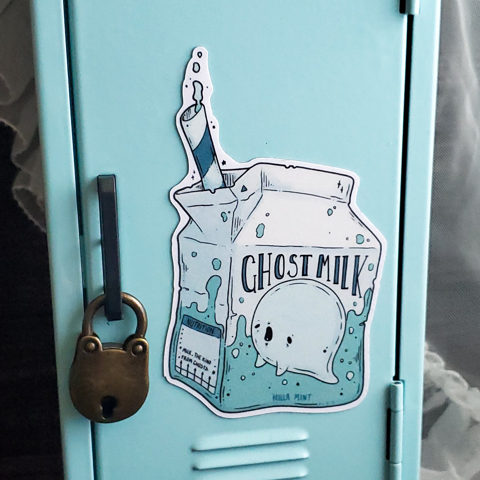 Ghost Milk Magnet