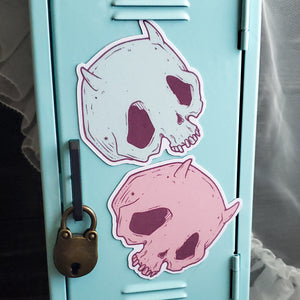 Pastel Devil Skull Magnets