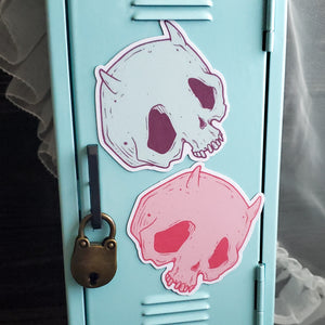 Pastel Devil Skull Magnets