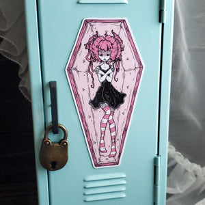 Vampire Coffin Magnet