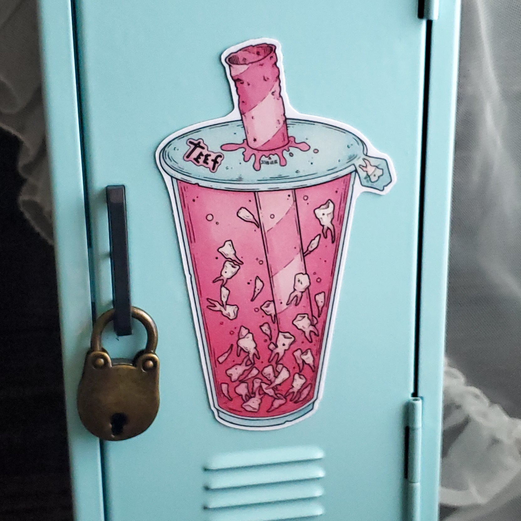 Teeth Boba Zombie Magnet