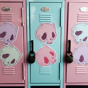 Pastel Devil Skull Magnets