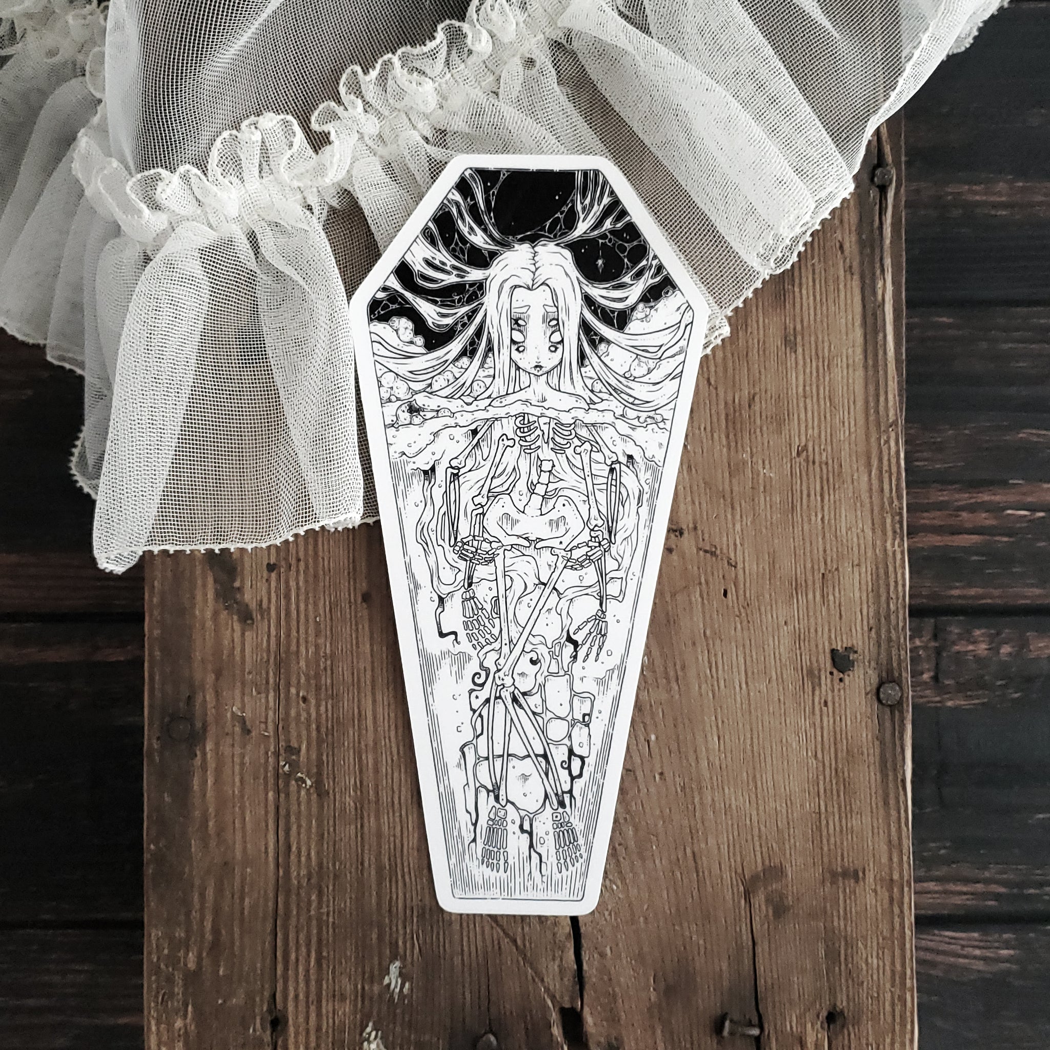 Skeleton Coffin Spider Bookmark